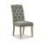 2 x Salcombe Chelsea Grey Oak Fabric Dining Chair