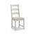 2 x Salcombe Grey Oak and Beige Fabric Ladder Back Dining Chair