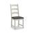 2 x Salcombe Grey Oak and Charcoal Fabric Ladder Back Dining Chair