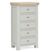 Salcombe Grey Oak 5 Drawer Tallboy Chest