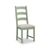 2 x Salcombe Sage Oak and Beige Fabric Ladder Back Dining Chair