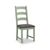 2 x Salcombe Sage Oak and Charcoal Fabric Ladder Back Dining Chair