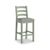 2 x Salcombe Sage Oak and Grey Ladder Back Barstool