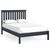Bordeaux Charcoal Slatted Bed - Sizes Available