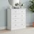 Bordeaux White 2+3 Drawer Chest