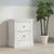 Bordeaux White 2 Drawer Bedside Cabinet