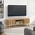 Soho Oak 180cm Slatted Large Storage TV Unit