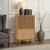 Soho Oak 2 Door Slatted Cabinet