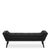 Alea Black Fabric Hall Bench