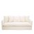 Antibes Cream Fabric 3 Seater Sofa