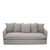 Antibes Grey Fabric 3 Seater Sofa