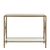 Axis Clear Glass and Gold Metal Console Table 