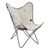Buffalo White and Black Cowhide Butterfly Chair