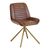 Buffalo Brown Leather Swivel Accent Chair