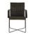 Buffalo Grey Leather and Metal Weave Chair