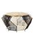 Fusion Mango Wood Woven Hexagonal Coffee Table