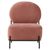 Haya Dusky Rose Velvet Fabric Retro Chair