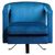Hestia Blue Velvet Fabric Swivel Armchair