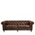 Hoxton Chesterfield Brown Leather 3 Seater Sofa