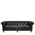 Hoxton Chesterfield  Dark Grey Leather 3 Seater Sofa