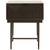 Jakara Black and Metal 1 Drawer Square Bedside Table
