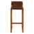 Kendari Brown Leather Barstool