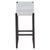 Kendari Grey Leather Barstool