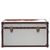 Kensington Townhouse Brown and White Leather Storage Trunk