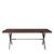 Kerala Clear Glass and Silver Metal 8 Seater Dining Table - 200cm with Cross Base