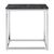 Allure Black Marble Square End Table and Chrome Base