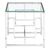 Allure Clear Glass Square End Table and Chrome Base