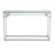 Allure Glass Console Table with Silver Base