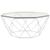 Allure Glass Octagonal Coffee Table with Chrome Base