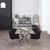 Allure Glass and Chrome 6 Seater Dining Table with Chrome Intersected legs - 150cm