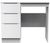 Milan White Gloss 3 Drawer Single Dressing Table