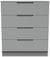 Milan Grey 4 Drawer Chest
