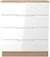 Milan White Gloss and Oak Effect 4 Drawer Chest