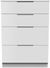 Milan White Gloss 4 Drawer Deep Chest