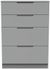 Milan Grey 4 Drawer Deep Chest