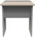 Milan Grey Dressing Padded Dressing Stool