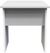 Milan White Gloss Padded Dressing Stool