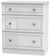 Pembroke White Gloss 3 Drawer Deep Chest