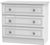 Pembroke White Gloss 3 Drawer Small Chest