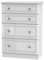 Pembroke White Gloss 4 Drawer Deep Chest