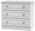 Pembroke White 3 Drawer Small Chest