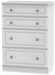Pembroke White 4 Drawer Deep Chest