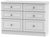 Pembroke White 6 Drawer Midi Chest