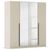 Rauch Alba 181cm 4 Door Mirror Wardrobe - Champagne
