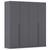 Rauch Alba 181cm 4 Door Wardrobe - Metallic Grey