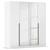 Rauch Alba 181cm 4 Door Mirror Wardrobe - White Gloss